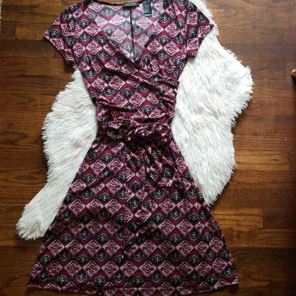 Faux wrap dress